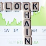 Blockchain dices on phone screen